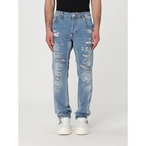 Philipp Plein Jeans Men Sky Blue